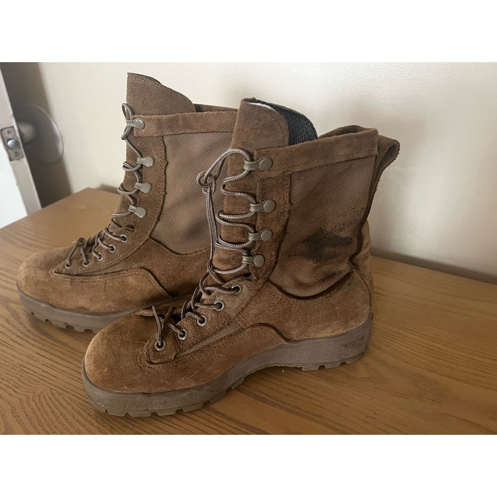 Mens Vibram Goretex Beige Lace-up Military Boots Size
6.5 R